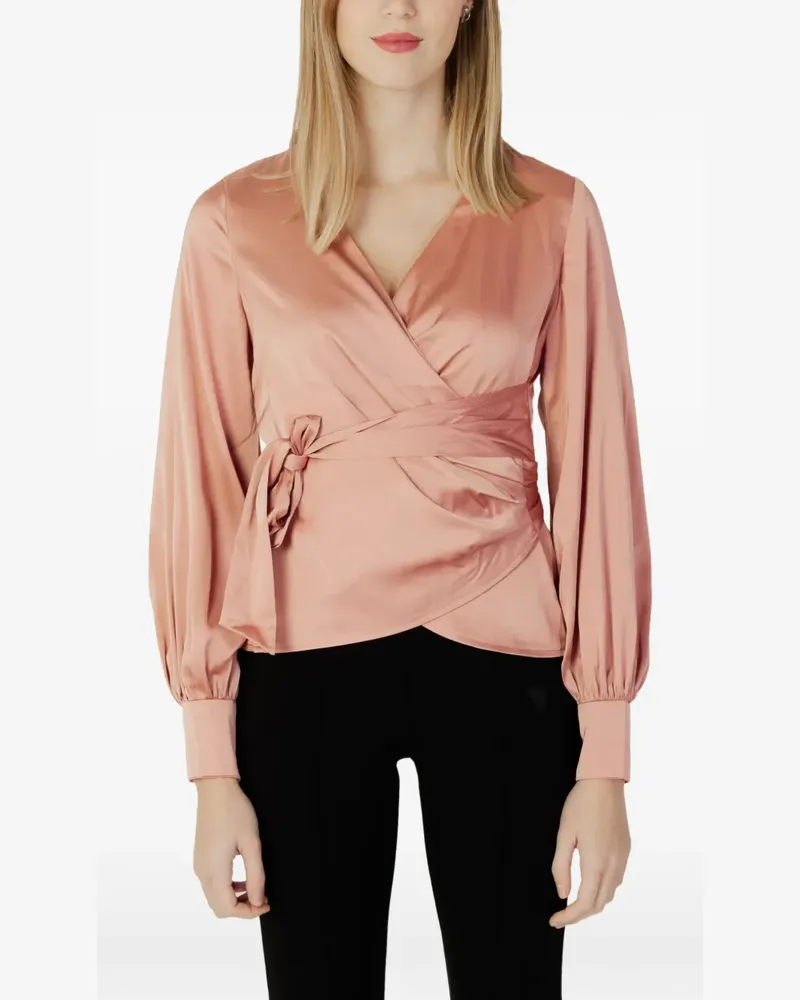 Guess Gewickelte Bluse - Rosa Rosa
