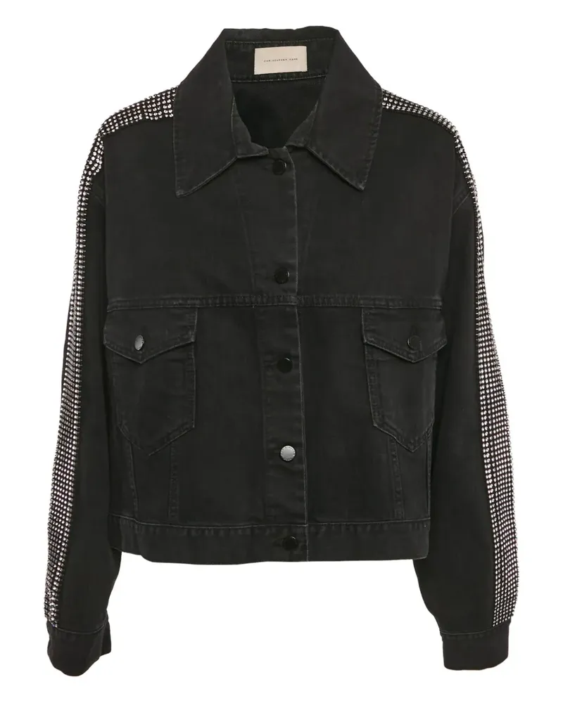 Christopher Kane Jeansjacke mit Nieten - Schwarz Schwarz
