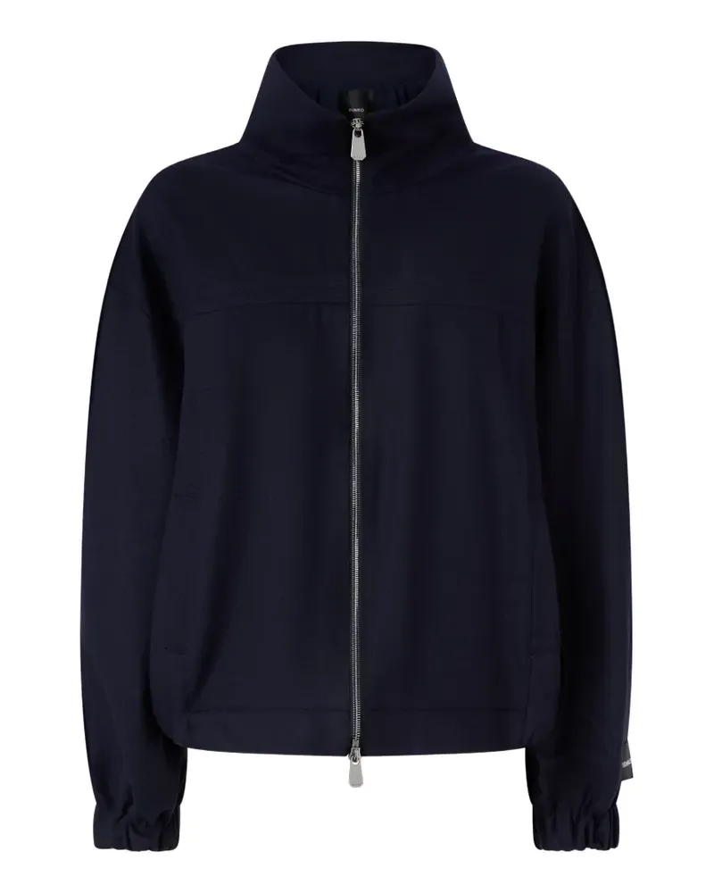 Pinko Stehkragen-Mantel mit Reißverschluss - Blau Blau