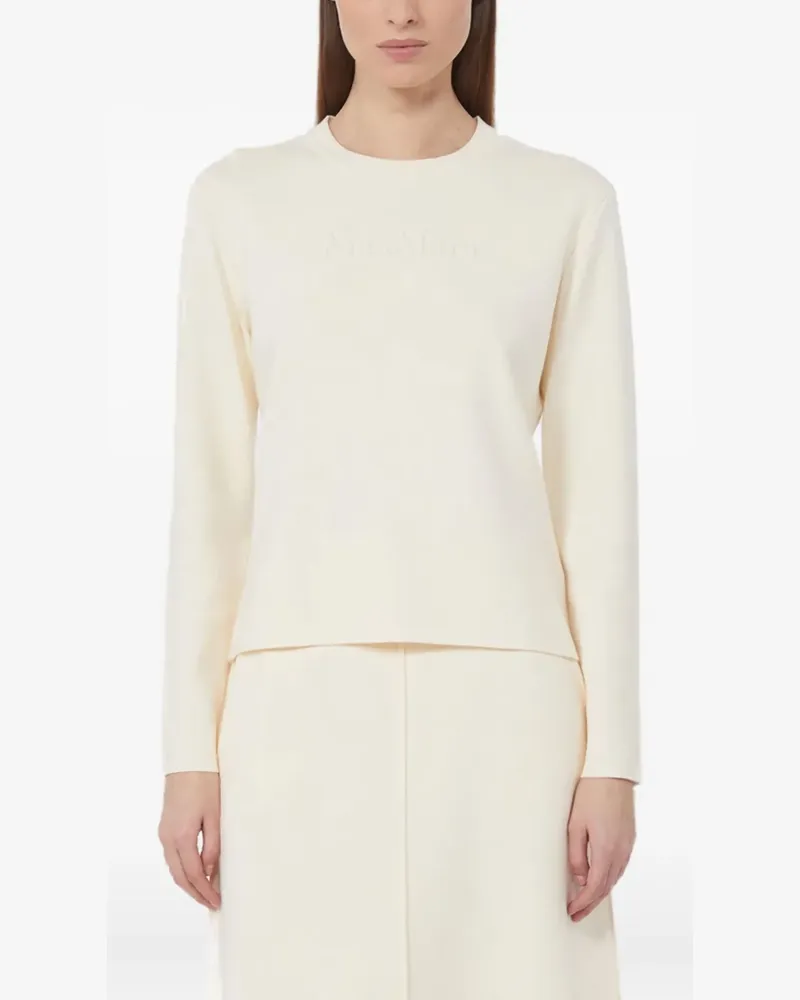 Max Mara Pullover mit Logo-Prägung - Nude Nude