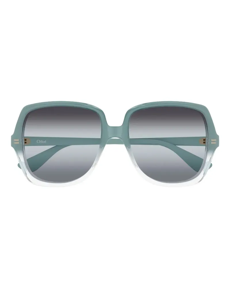 Chloé Eckige Sonnenbrille mit Farbverlauf - Blau Blau