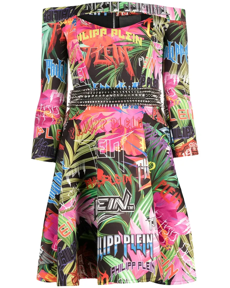 Philipp Plein Jungle Rock' Kleid - Grün Grün