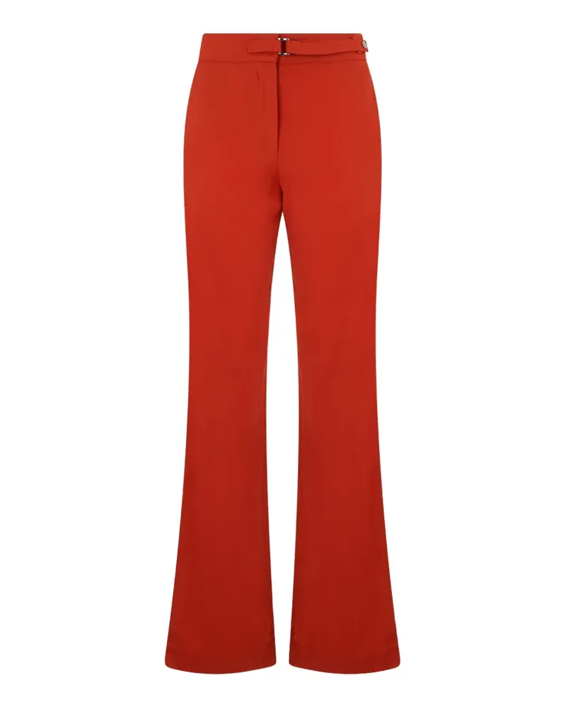 MOORER Roonew-Wrl buckle-detail flared trousers - Rot Rot