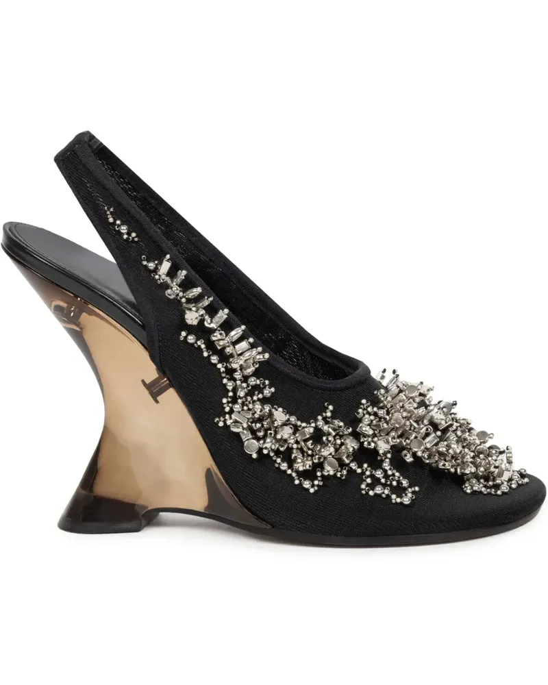Dries van Noten Bulle Mules 105mm - Schwarz Schwarz