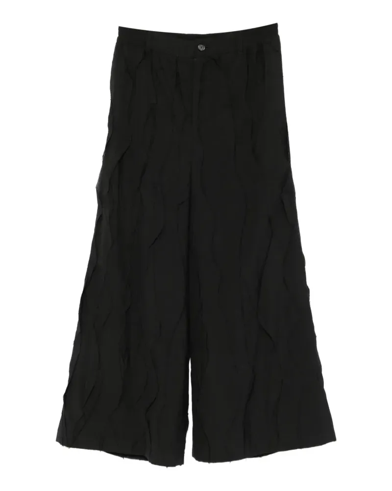 SONGZIO Fragment Hose mit ausgefranstem Detail - Schwarz Schwarz