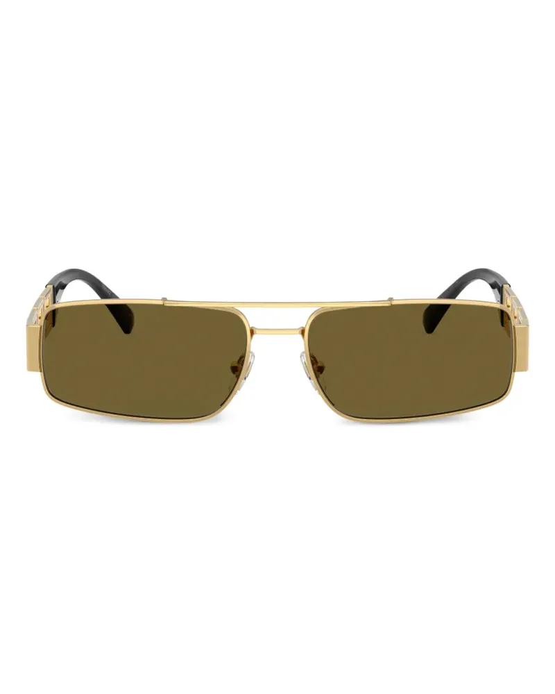 Versace geometric-frame sunglasses - Gold Gold