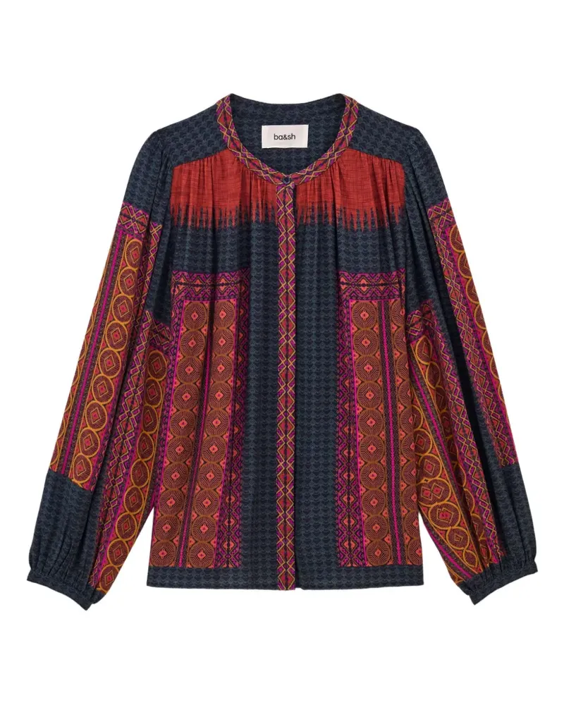 ba&sh Olivio Bluse mit geometrischem Print - Rot Rot