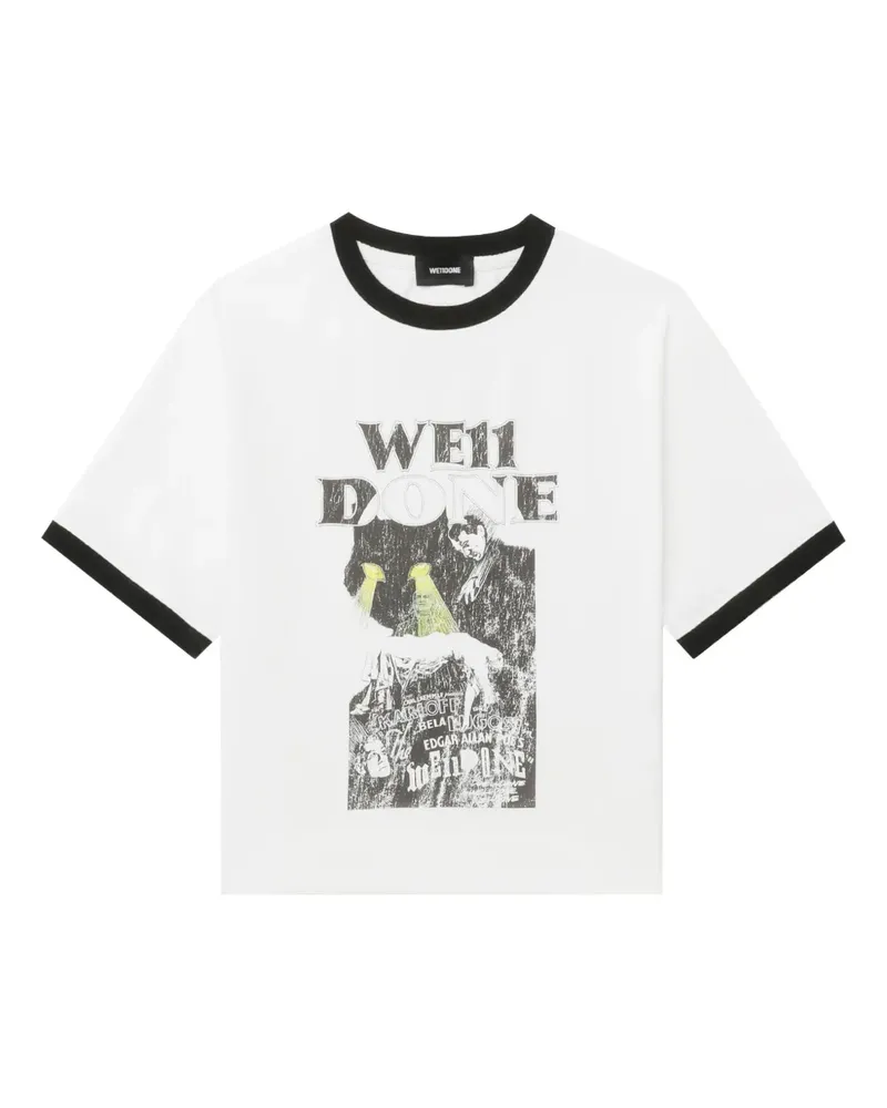 WE 11 DONE T-Shirt mit grafischem Print - Weiß Weiß