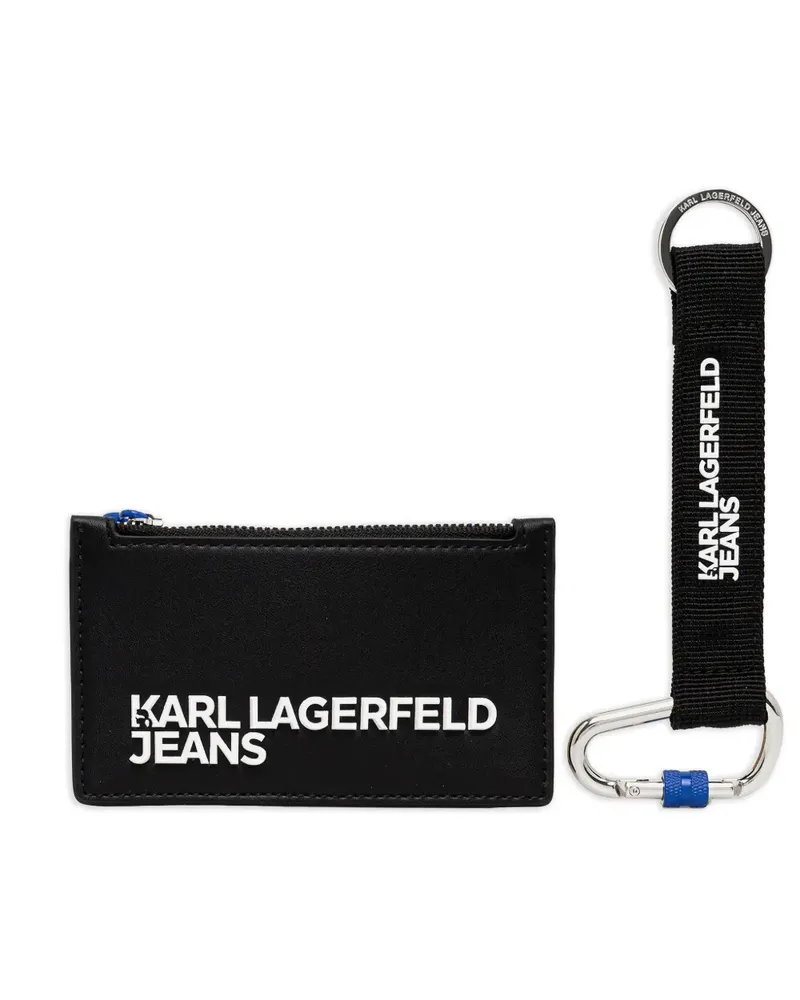 Karl Lagerfeld Kartenetui mit Logo-Print - Schwarz Schwarz