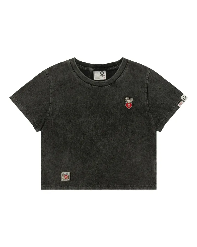 BAPE graphic embroidered T-shirt - Grau Grau