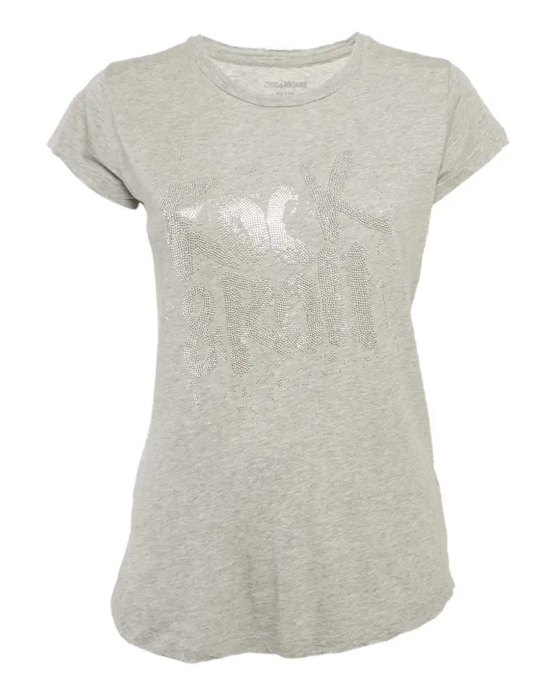 Zadig & Voltaire strass-embellished T-shirt - Grau Grau