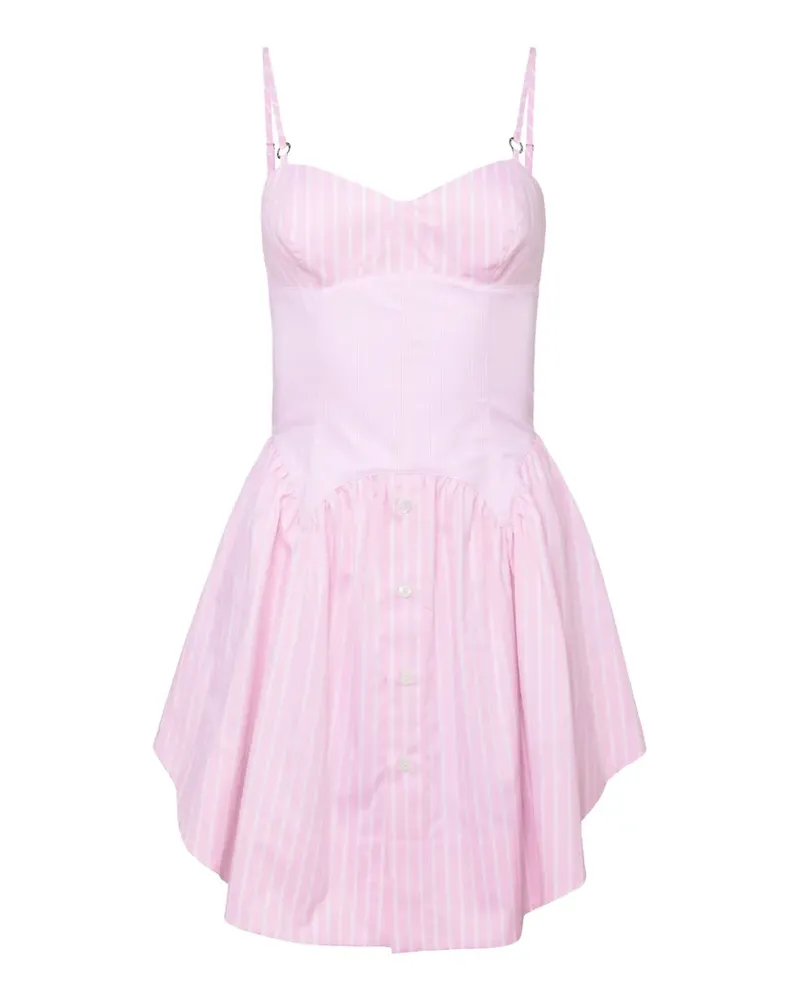 Fleur Du Mal corset-effect mini dress - Rosa Rosa