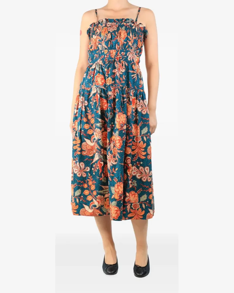 Ulla Johnson floral-print midi dress - Blau Blau