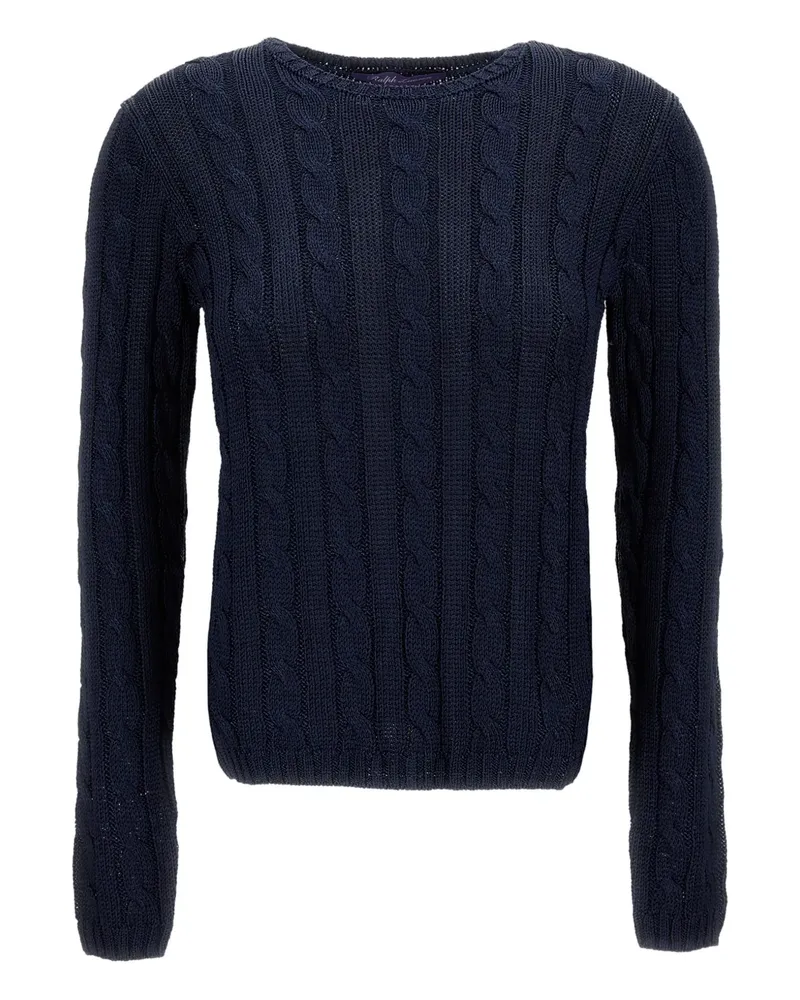 Ralph Lauren Pullover mit Zopfmuster - Blau Blau