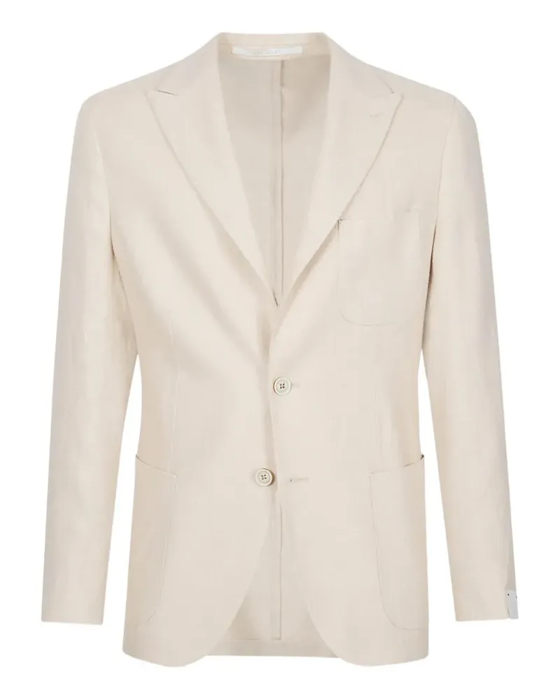Eleventy single-breasted peak-lapel blazer - Nude Nude