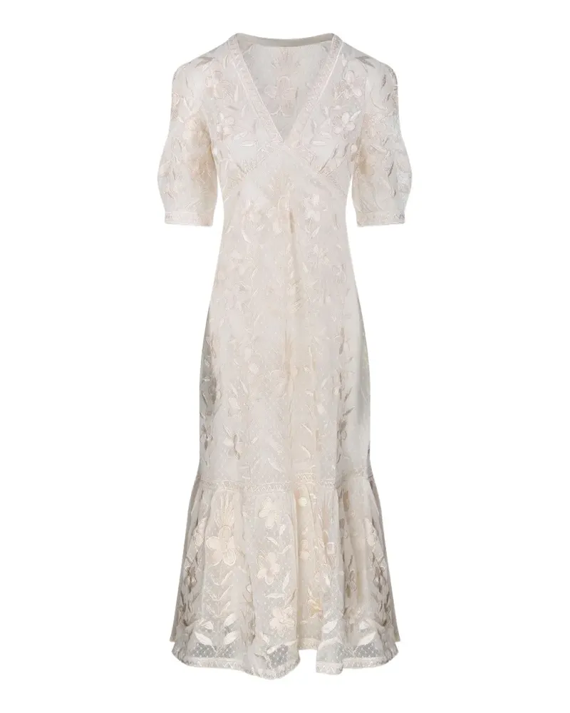 Antik Batik Carioca maxi dress - Weiß Weiß