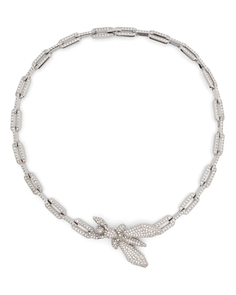Patrizia Pepe Halskette mit Strass - Silber Silber