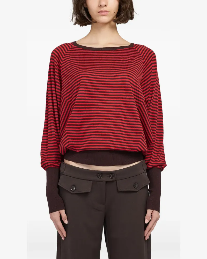 GIMAGUAS Saffi horizontal-stripe sweater - Rot Rot