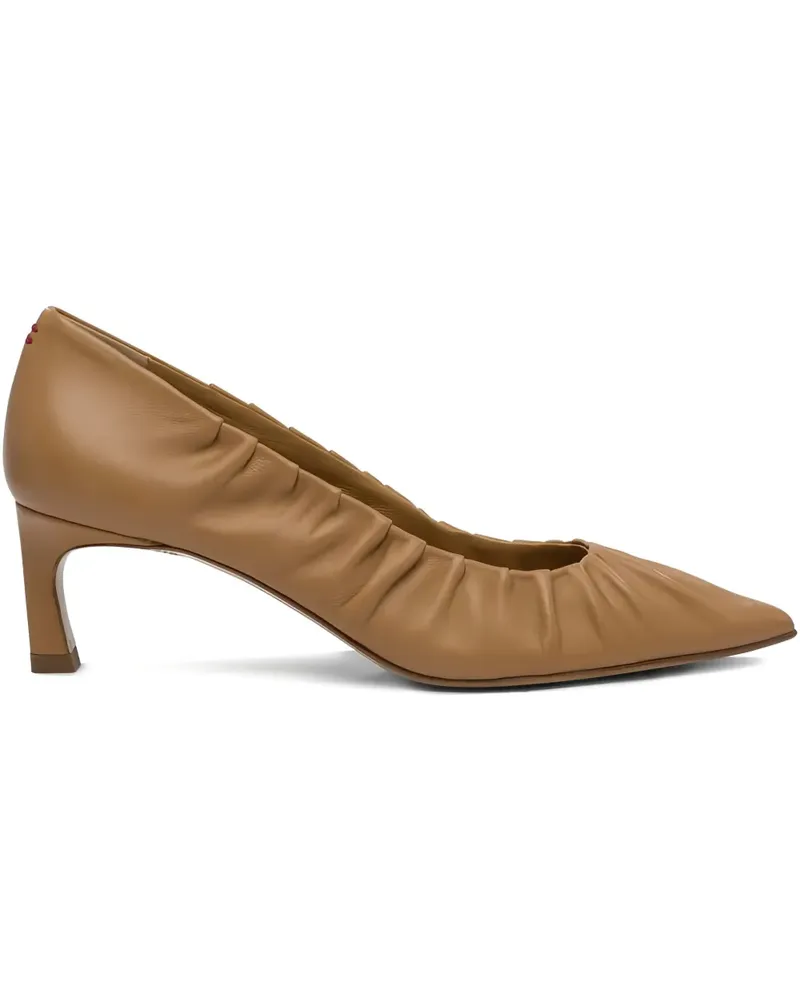 HALMANERA Spitze Vale Pumps mit Falten 55mm - Braun Braun