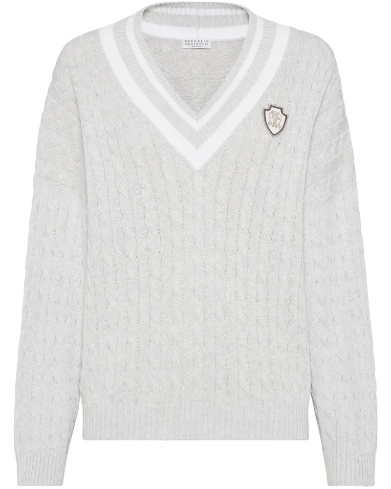 Brunello Cucinelli Pullover aus Baumwolle - Grau Grau