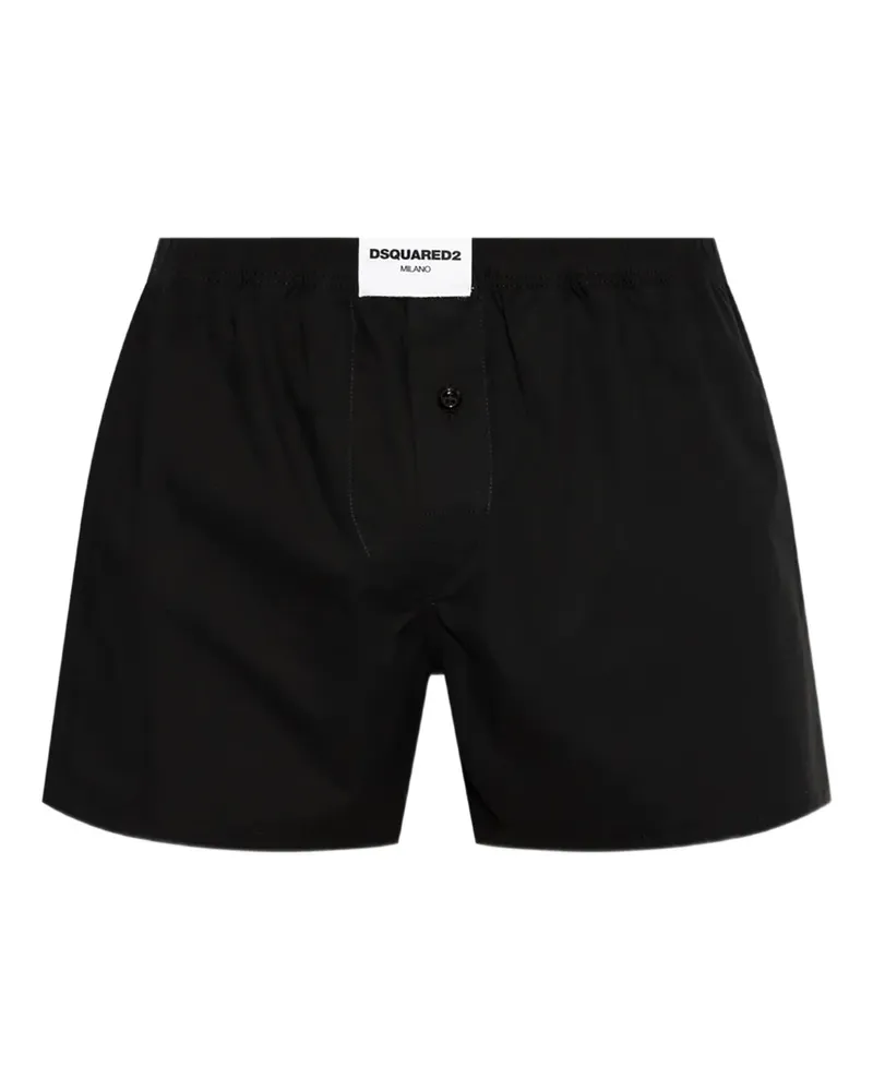 Dsquared2 Boxershorts mit Logo - Schwarz Schwarz