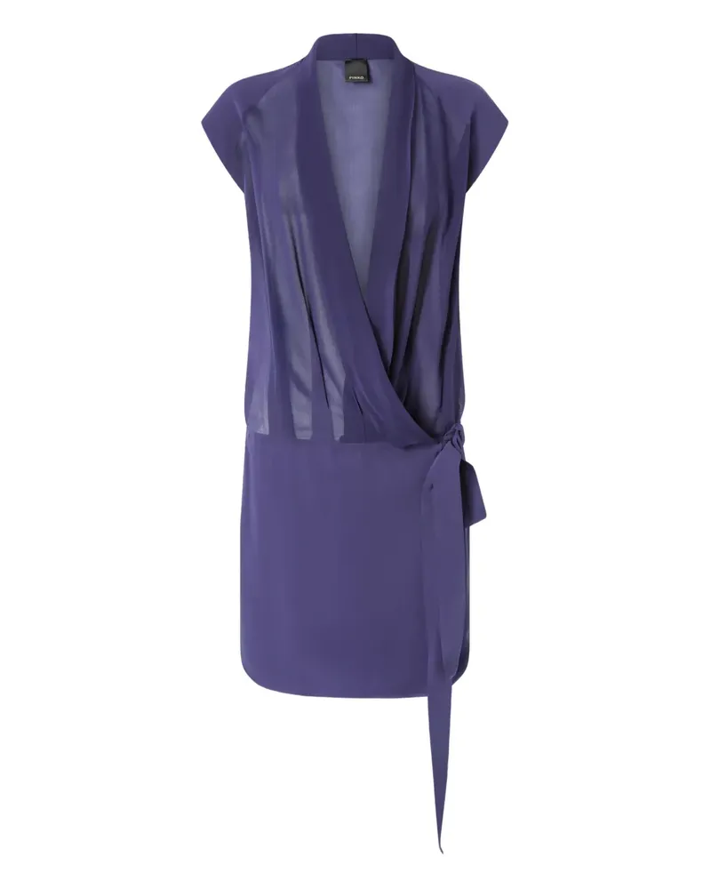 Pinko Kleid mit Bindegürtel - Violett Violett