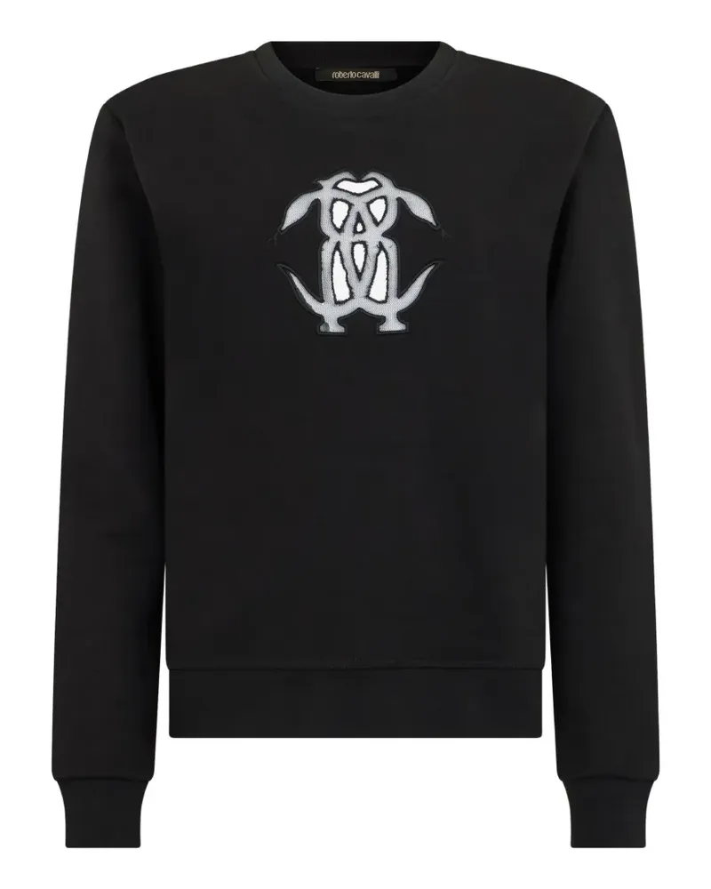 Roberto Cavalli Pullover mit Logo-Stickerei und Cut-out - Schwarz Schwarz