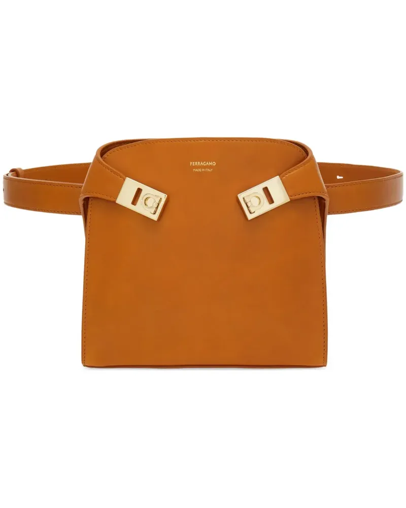 Ferragamo Hug Gürteltasche mit Logo-Detail - Braun Braun