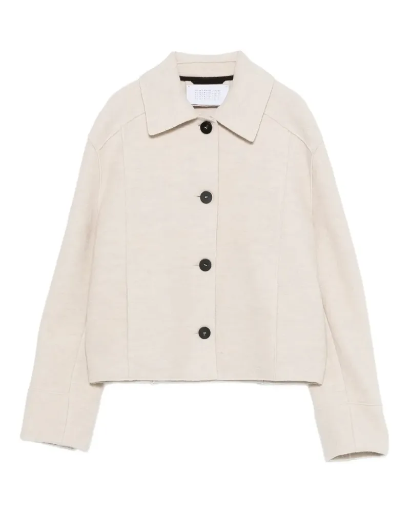 Harris Wharf London Cropped-Jacke mit Knöpfen - Nude Nude