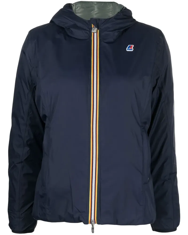 K-Way Daunenjacke mit Kapuze - Blau Blau