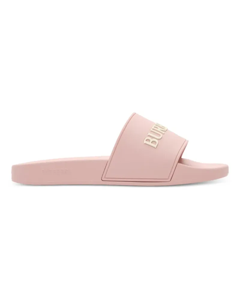 Burberry Pantoletten mit Logo - Rosa Rosa