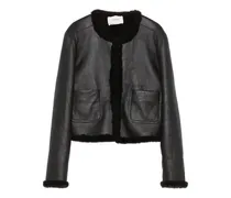 Wendbare Shearling-Jacke - Braun