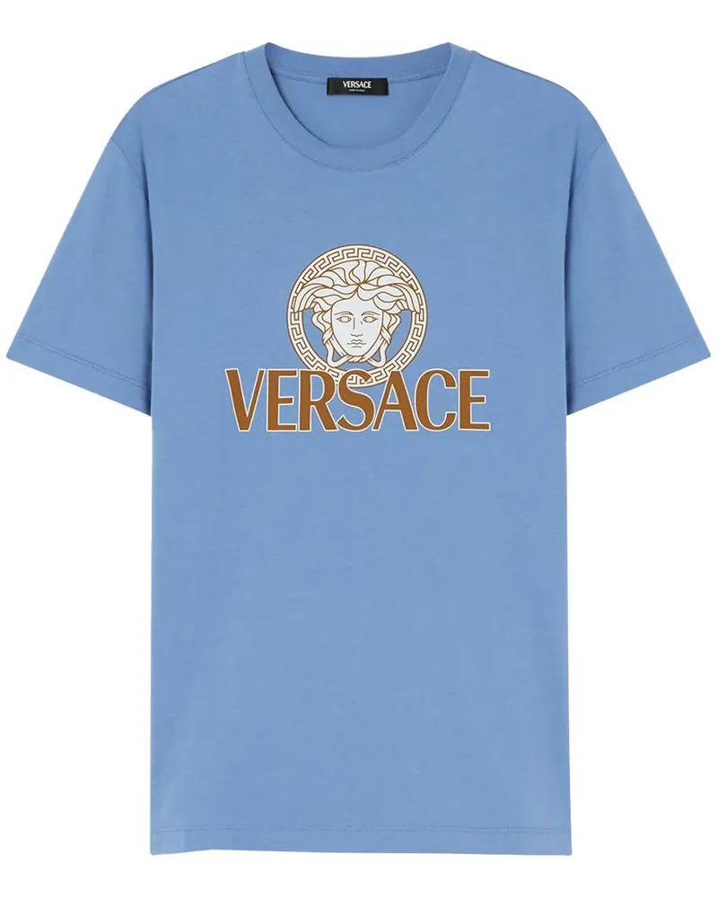 Versace T-Shirt mit Medusa-Print medusa Blau