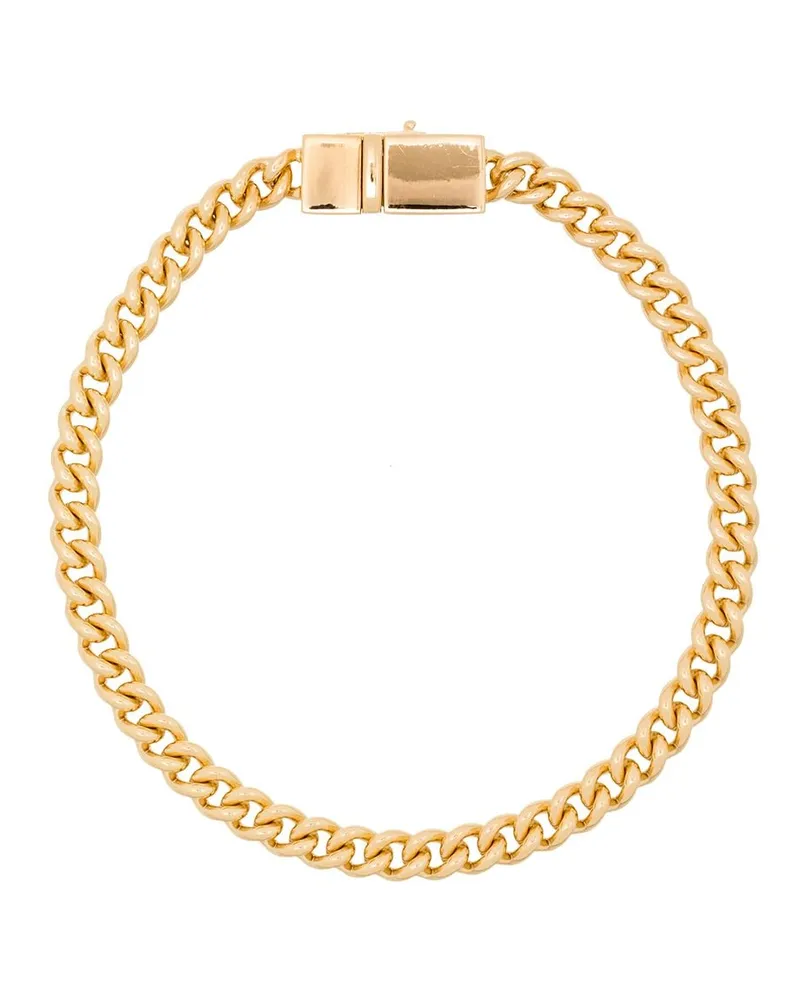 Tom Wood Schmales Panzerkettenarmband - Gold Gold