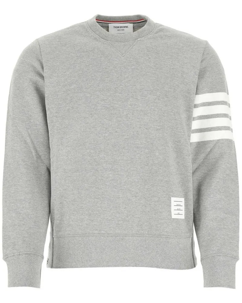 Thom Browne Sweatshirt mit Streifen - Grau Grau