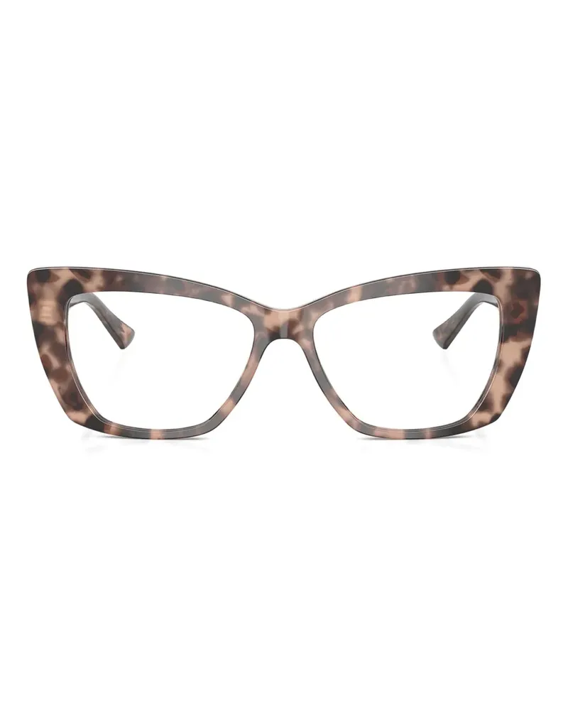 Jimmy Choo Cat-Eye-Brille mit Leopardenmuster - Braun Braun