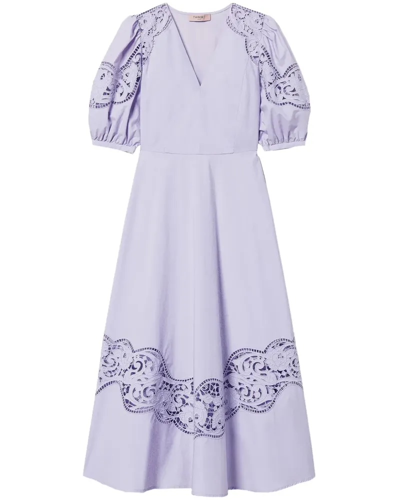Twin-Set Klassisches Midikleid - Violett Violett