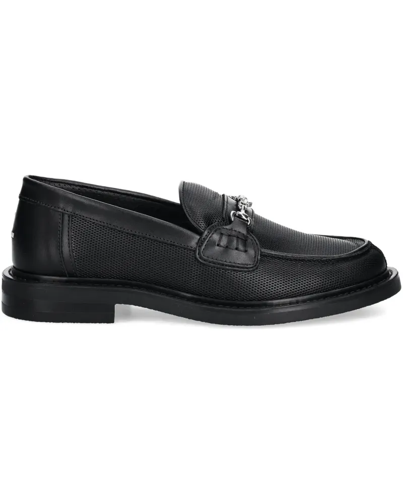 Filling Pieces Loafer mit Kettendetail - Schwarz Schwarz