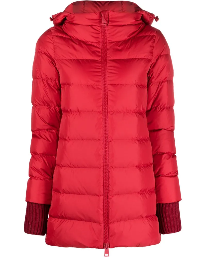 Herno Gefütterter Chamonix Mantel mit A-Form - Rot Rot