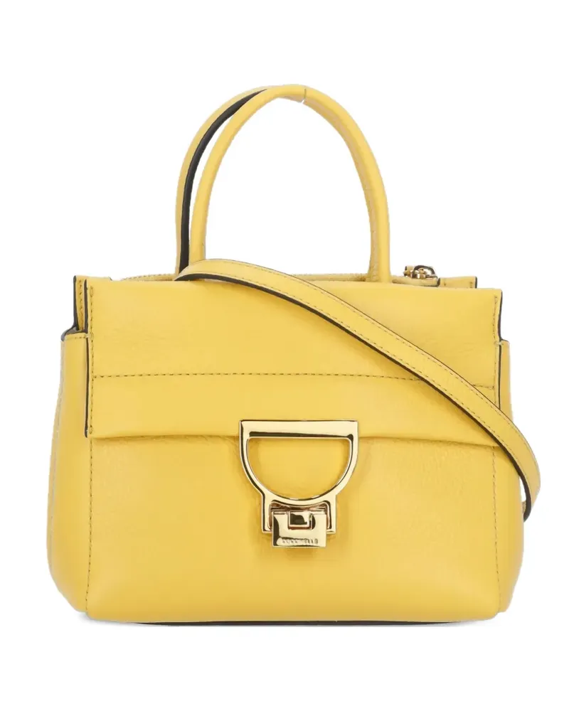 Coccinelle Shopper aus strukturiertem Leder - Gelb Gelb