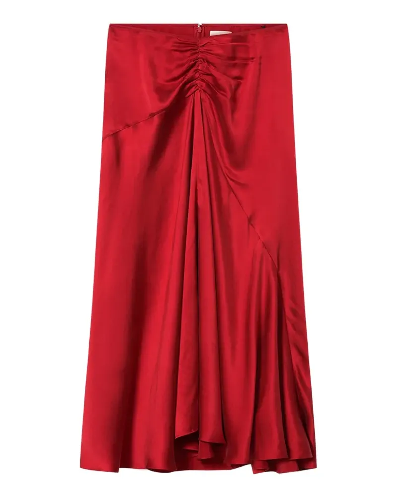 Isabel Marant Laren silk skirt - Rot Rot
