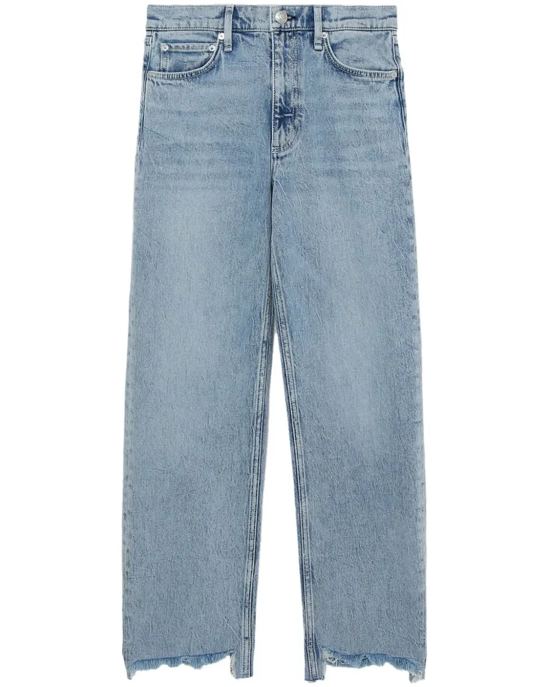 Rag & Bone Jeans mit geradem Bein Blau