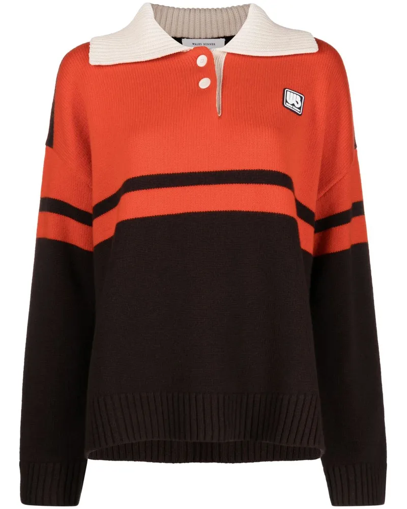 Wales Bonner Gestricktes Poloshirt - Braun Braun