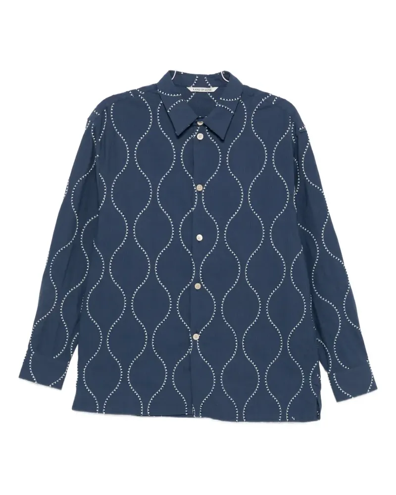 A Kind Of Guise embroidered shirt - Blau Blau