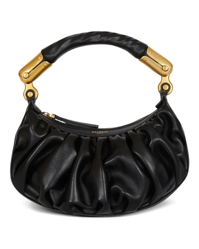 Balmain mini Ebene leather tote bag - Schwarz Schwarz