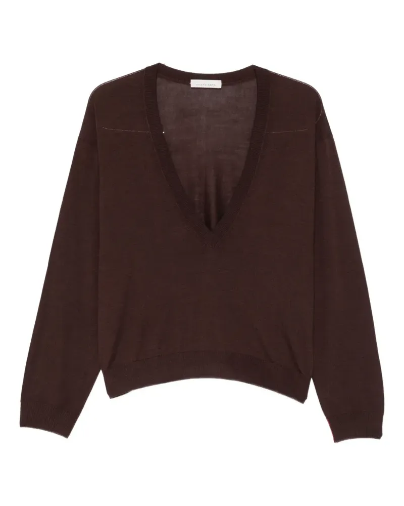 Liviana Conti Pullover im Layering-Look - Braun Braun