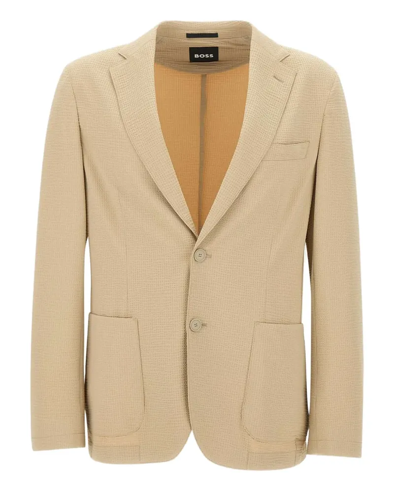 HUGO BOSS Strukturiertes Sakko - Nude Nude