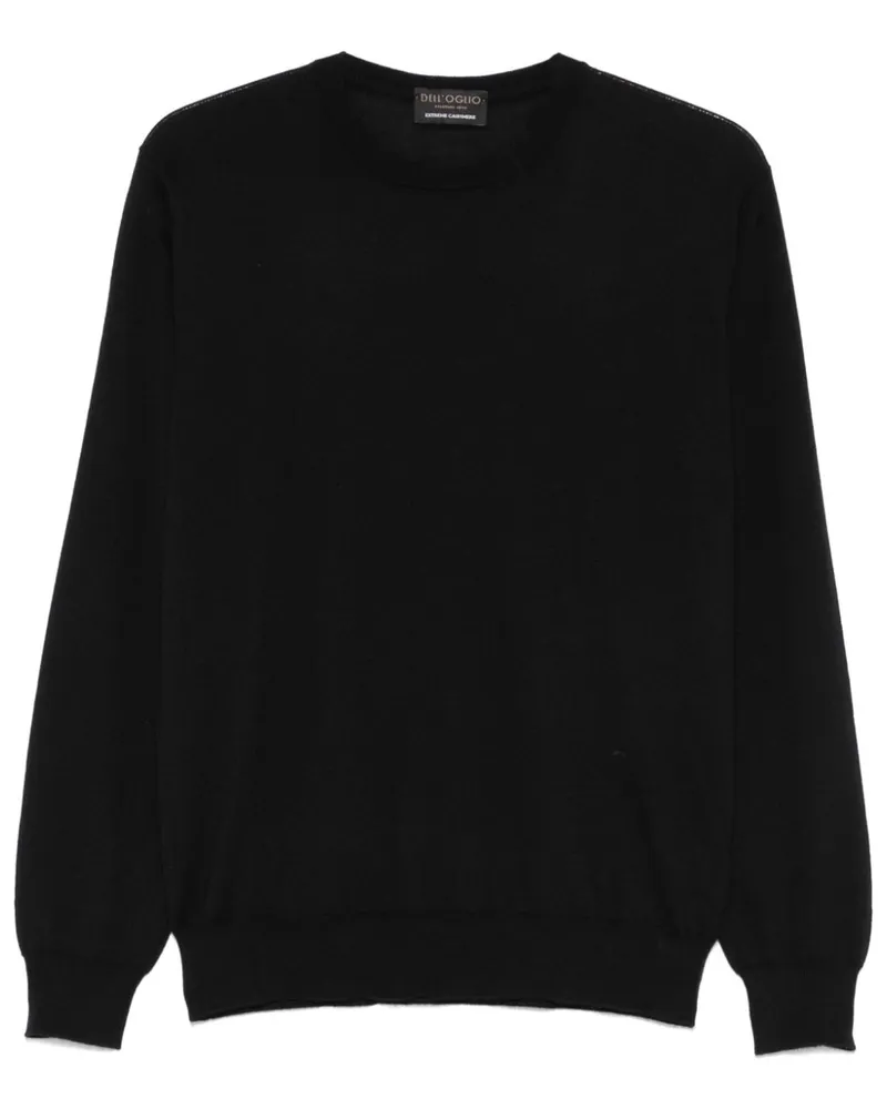 Dell'oglio Fein gestrickter Pullover - Schwarz Schwarz