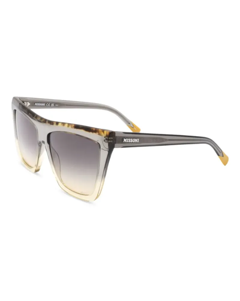 Missoni Sonnenbrille mit eckigem Gestell - Grau Grau