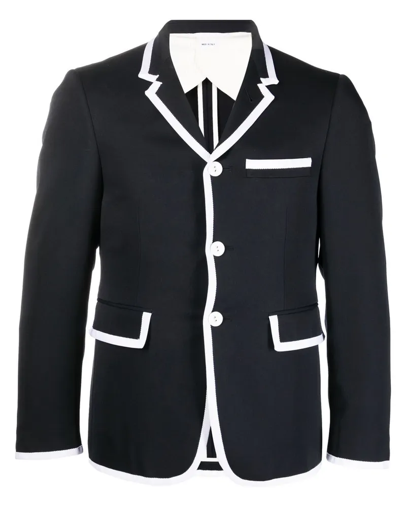 Thom Browne Sakko mit Kontrastdetails - Blau Blau